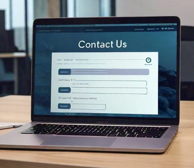 image of a computer contact form
